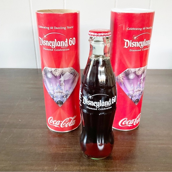 Coca Cola Disneyland Diamond Celebration 60th Anniversary Coke Bottle - Picture 2 of 3
